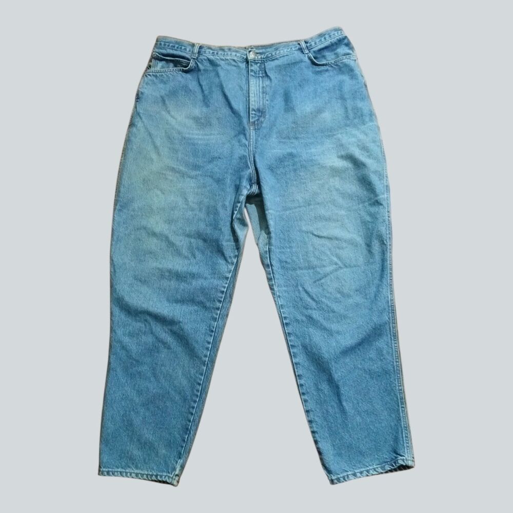 Gitano Womens Jeans 40/26W Regular Light Wash High Waist Tapered Mom Denim